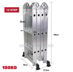 16 Step 4.7meter Foldable Ladder Aluminium Ladder Multipurpo