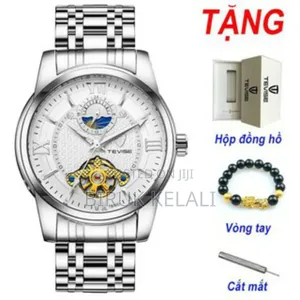 Photo - Tevise Automatic White Colour With Silver Strap
