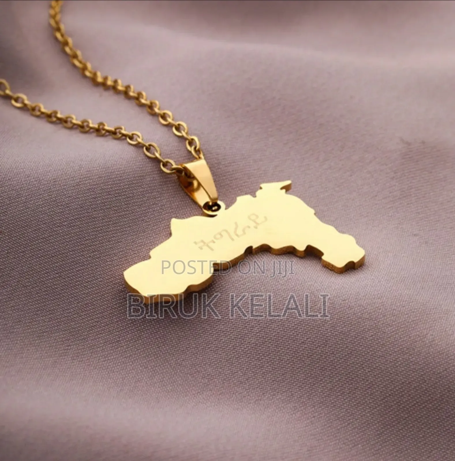 Tigray Map Necklace