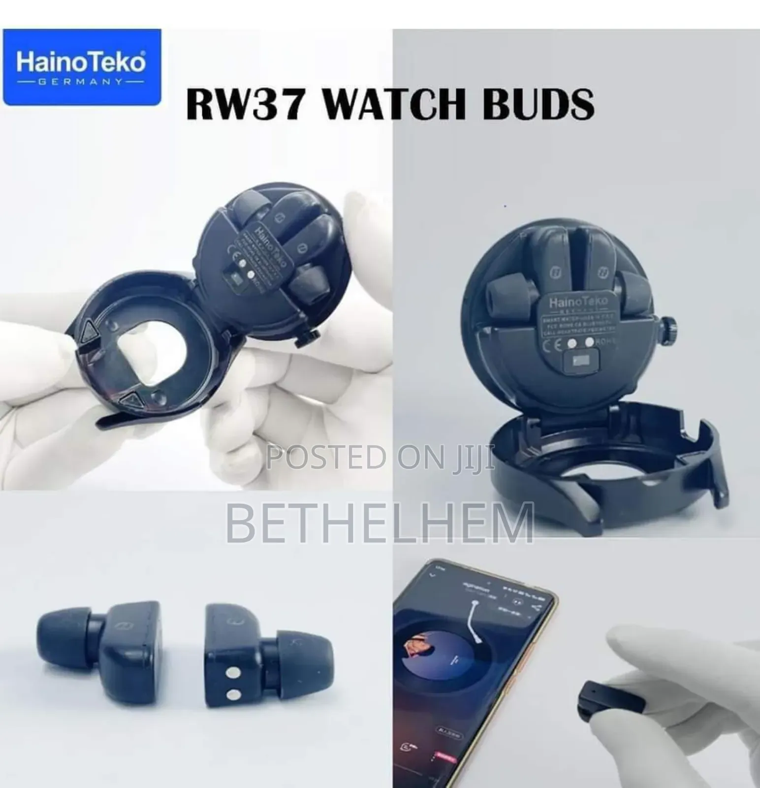 2in1 Hainoteko Smart Watch With Wireless Earbuds