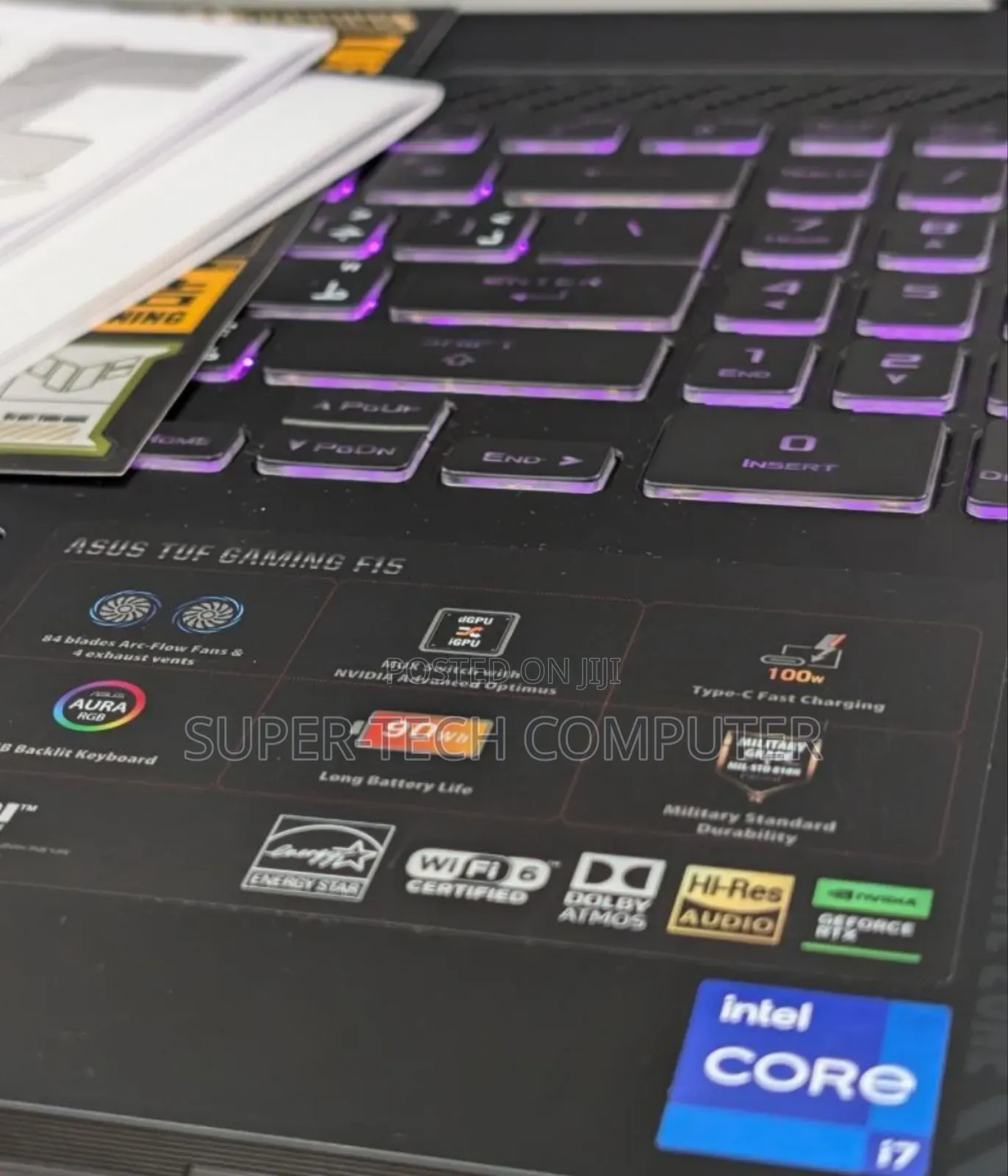 New Laptop Asus TUF Dash F15 16GB Intel Core I7 SSD 1T
