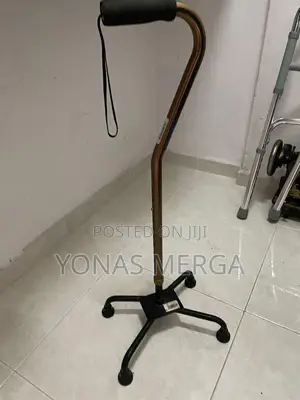 Photo - Walking Stick|\ከዘራ/Walking Stick Quad Cane With Broad Base