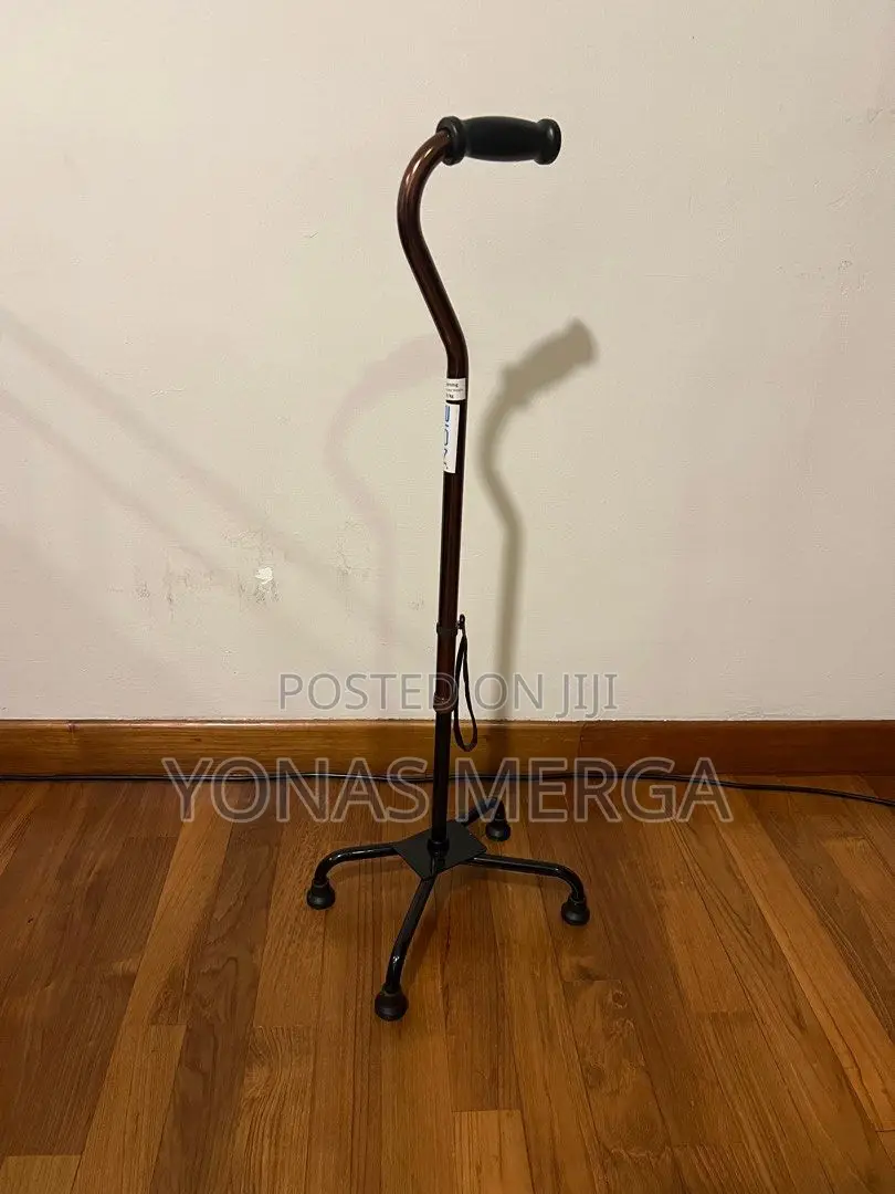 Walking Stick|\ከዘራ/Walking Stick Quad Cane With Broad Base