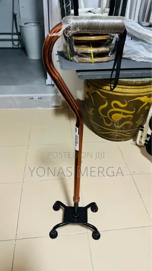 Photo - Walking Stick/Elderly Four Points Walking Stick Walking Aids