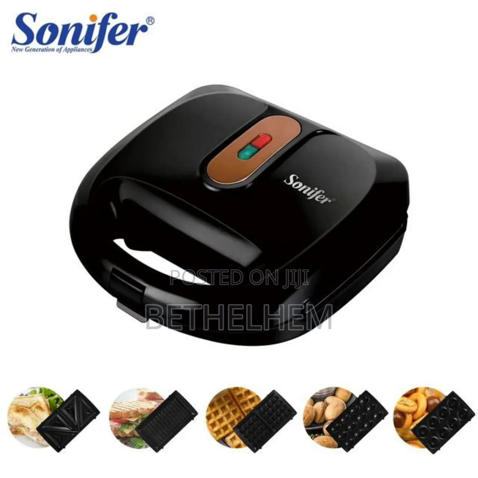 Electric Waffle Maker 5 in 1 Sandwich Maker