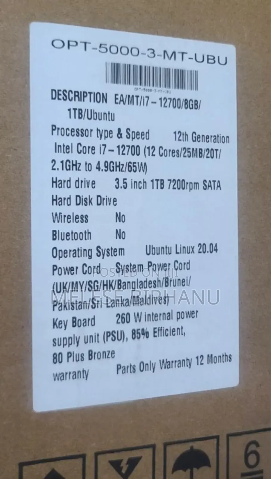 New Desktop Computer Dell 8GB Intel Core I7 HDD 1T