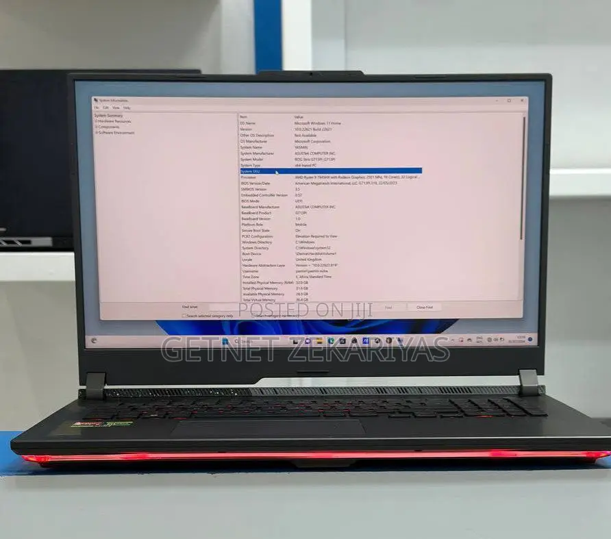 New Laptop Asus ROG Strix G15 32GB AMD Ryzen 9 SSD 1T