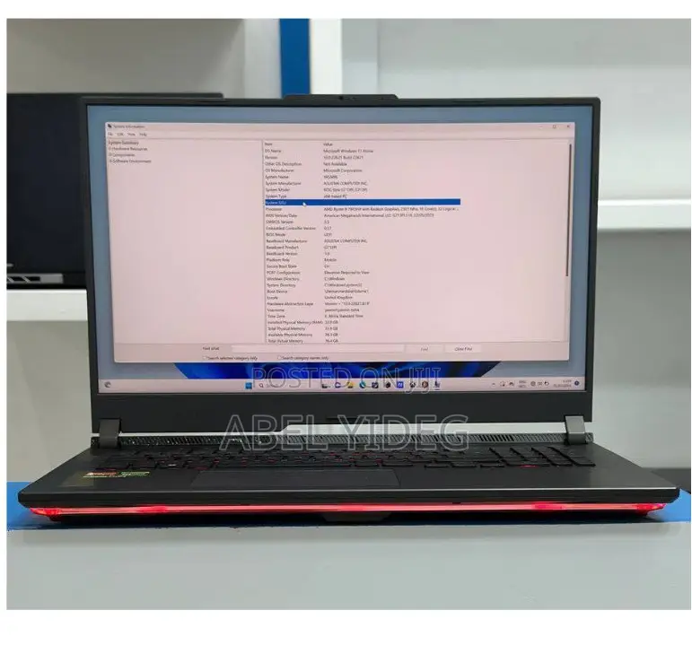 New Laptop Asus ROG Strix G16 G614 32GB AMD Ryzen 9 SSD 1T