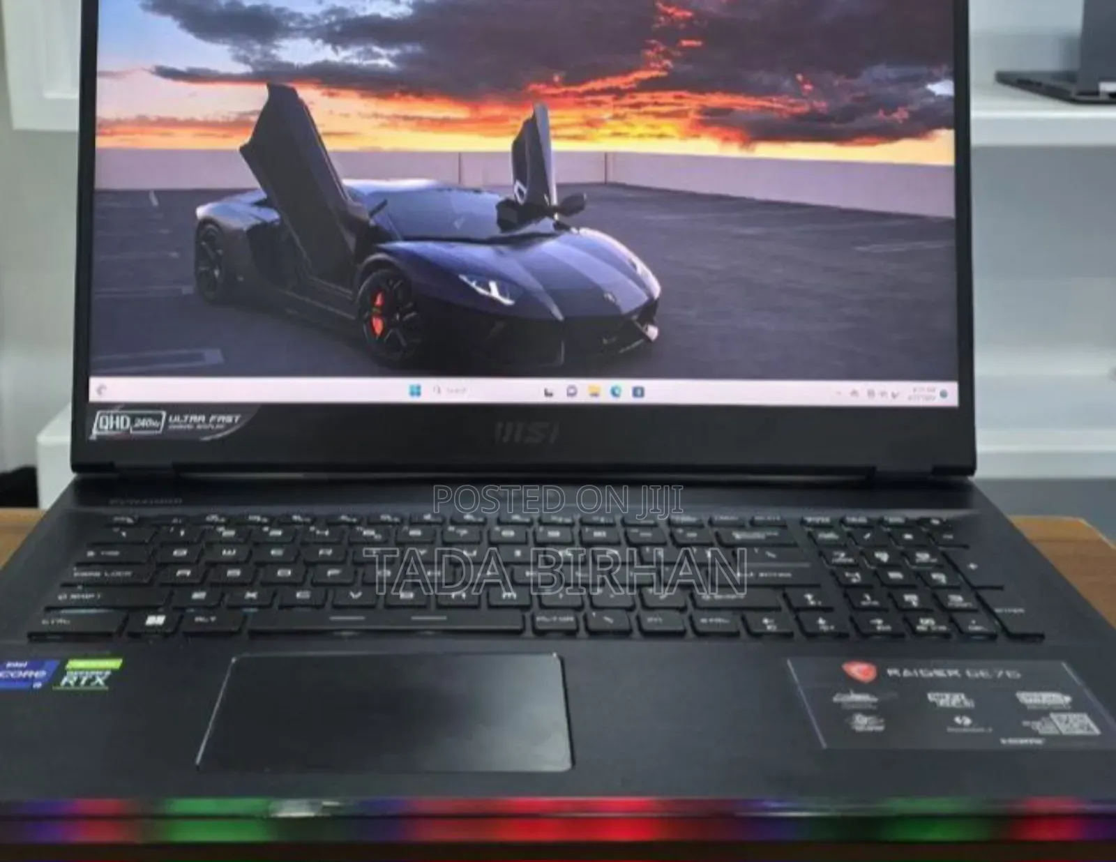 New Laptop MSI GE66 Raider 64GB Intel Core I9 SSD 2T