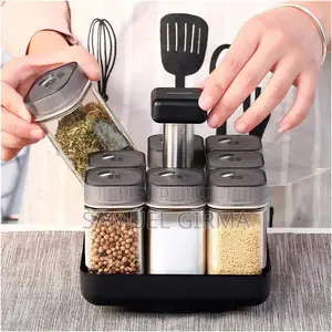 -9 Pieces Rotate Spices Rack