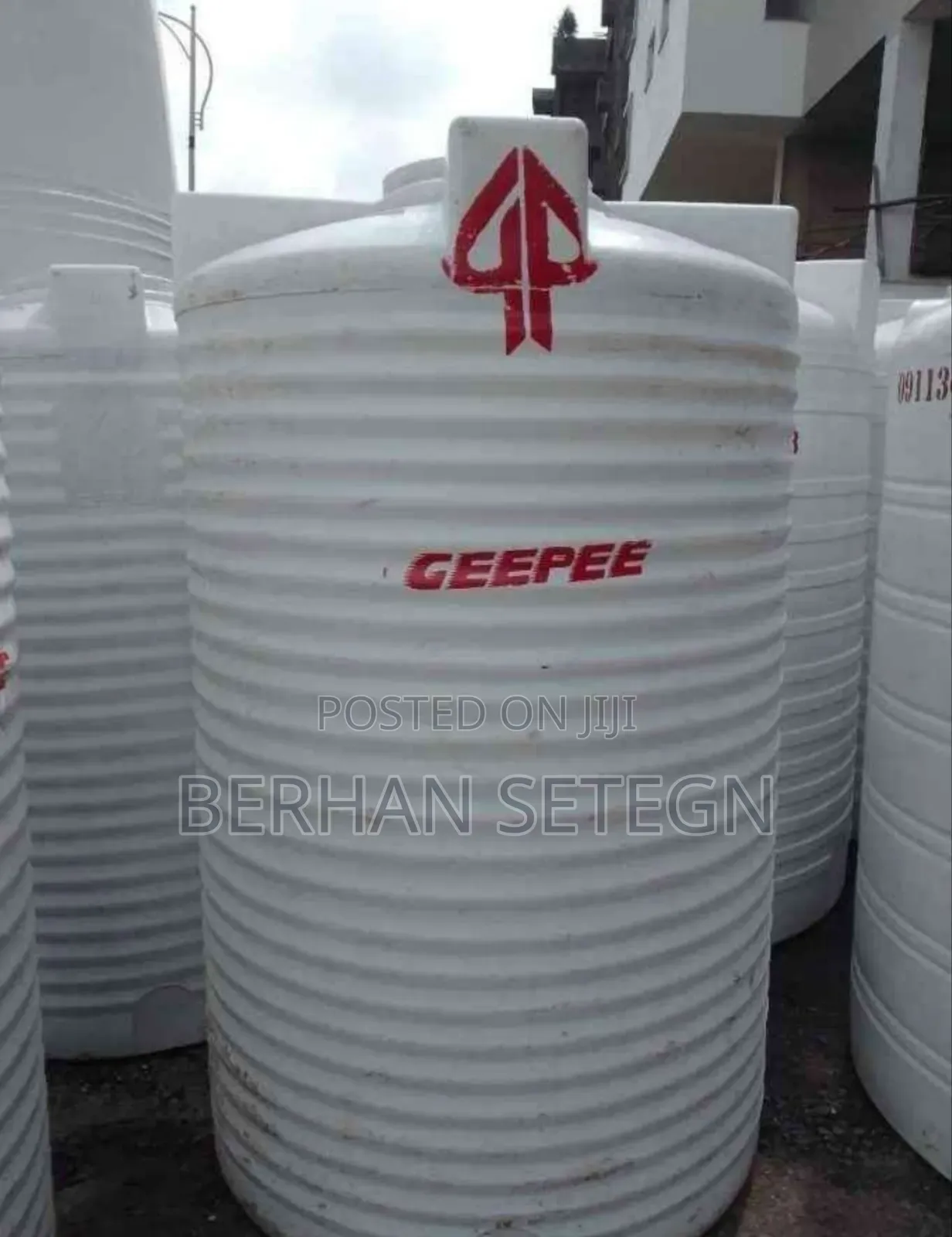 Geepee Water Tanker Fatory Vertical Water Tanker