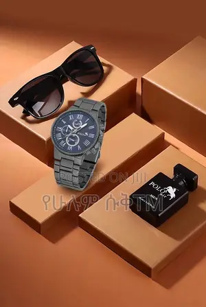 POLO AIR Men's Gift Set Watch Glasses Perfume in Gift Box