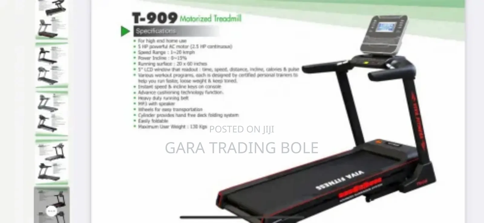 ዘመናዊ የመሮጫ ማሽን እና የስፖርት ሳይክል ብዛት አስመጥተናል።