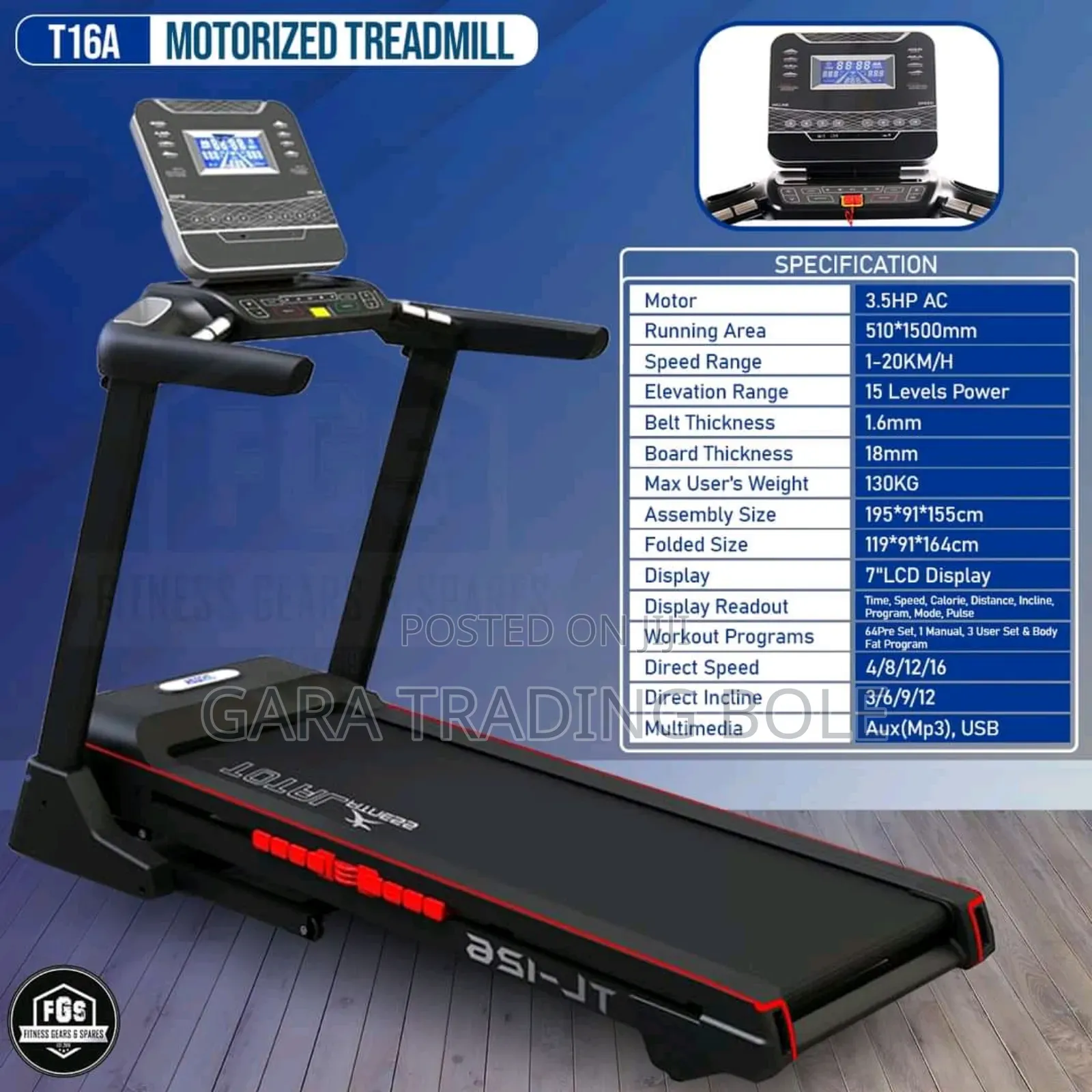 ዘመናዊ የመሮጫ ማሽን እና የስፖርት ሳይክል ብዛት አስመጥተናል።