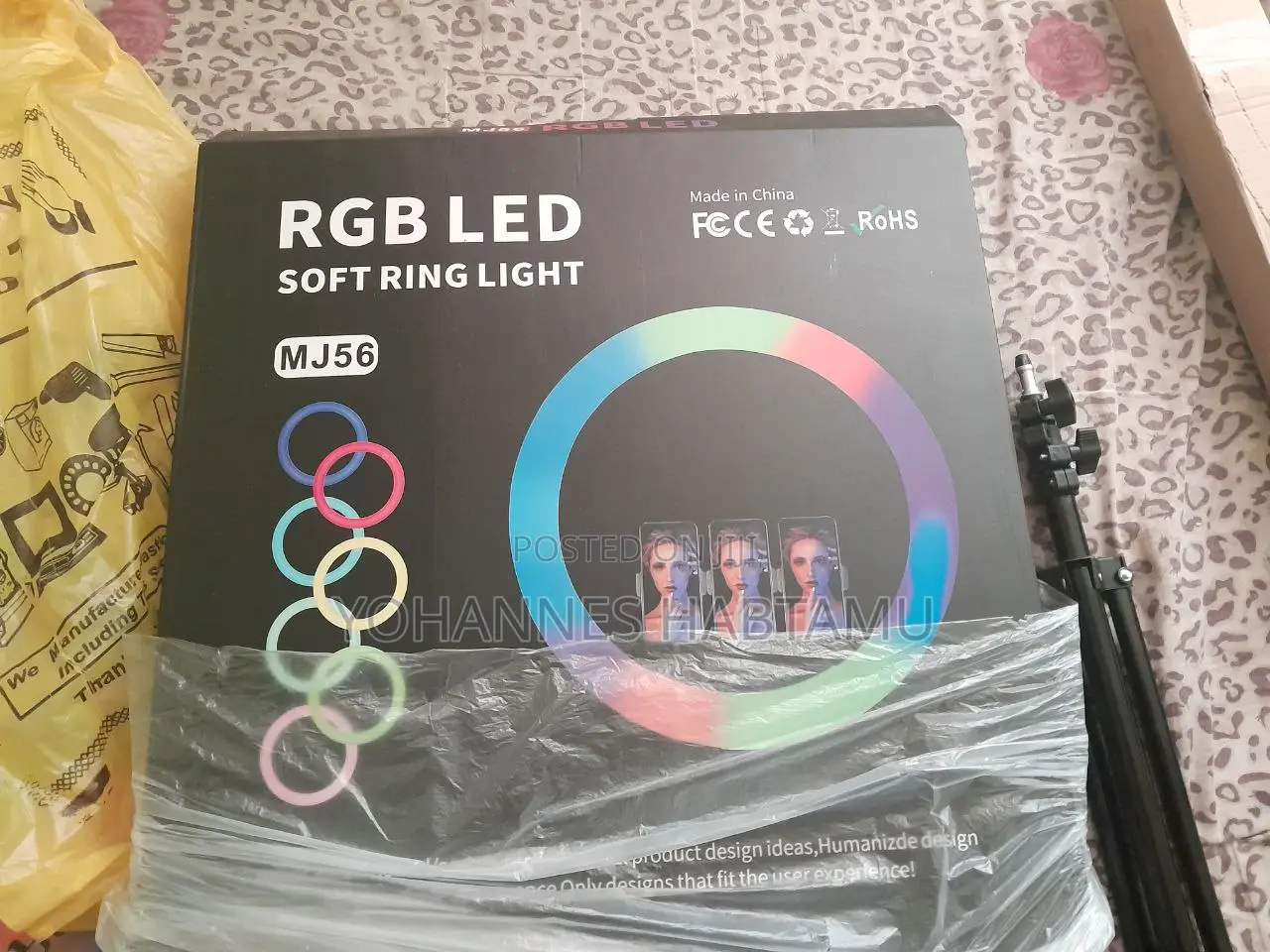 Ring Fill Light With Tripod 22inch for Tiktok Youtubebigsize