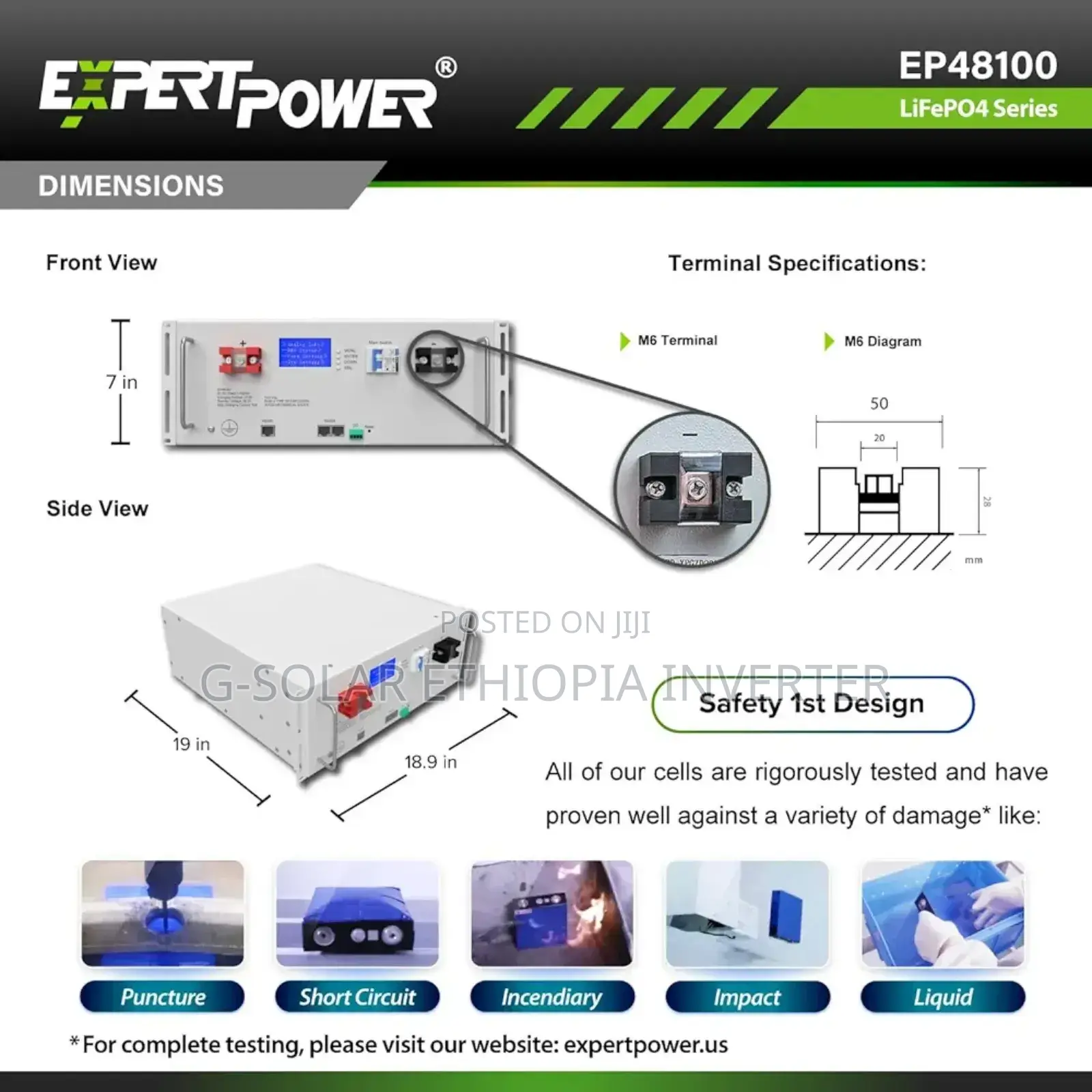 Power Back Up Lithium Ion Battery and Inverter