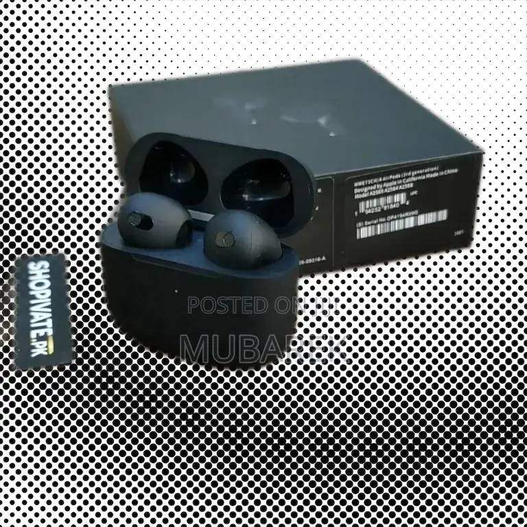 Airpod Pro 3rd Gen in Black Color: Personalized Fit