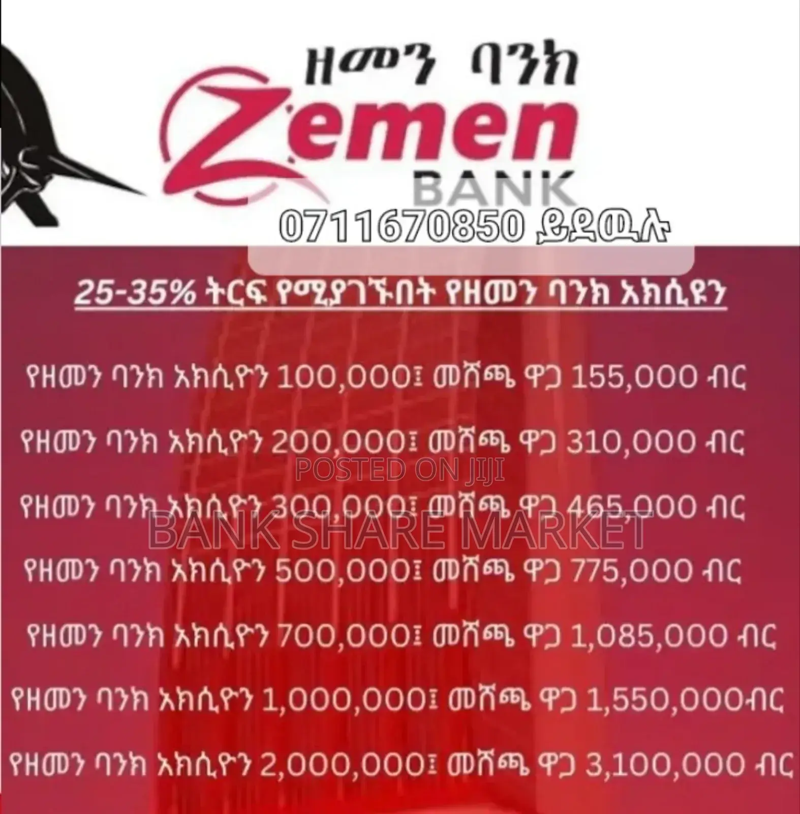 Zemen Bank Share