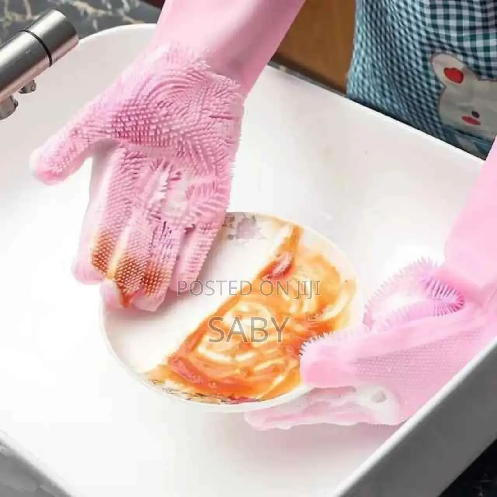 2pc Magic Silicone Dish Washing Gloves