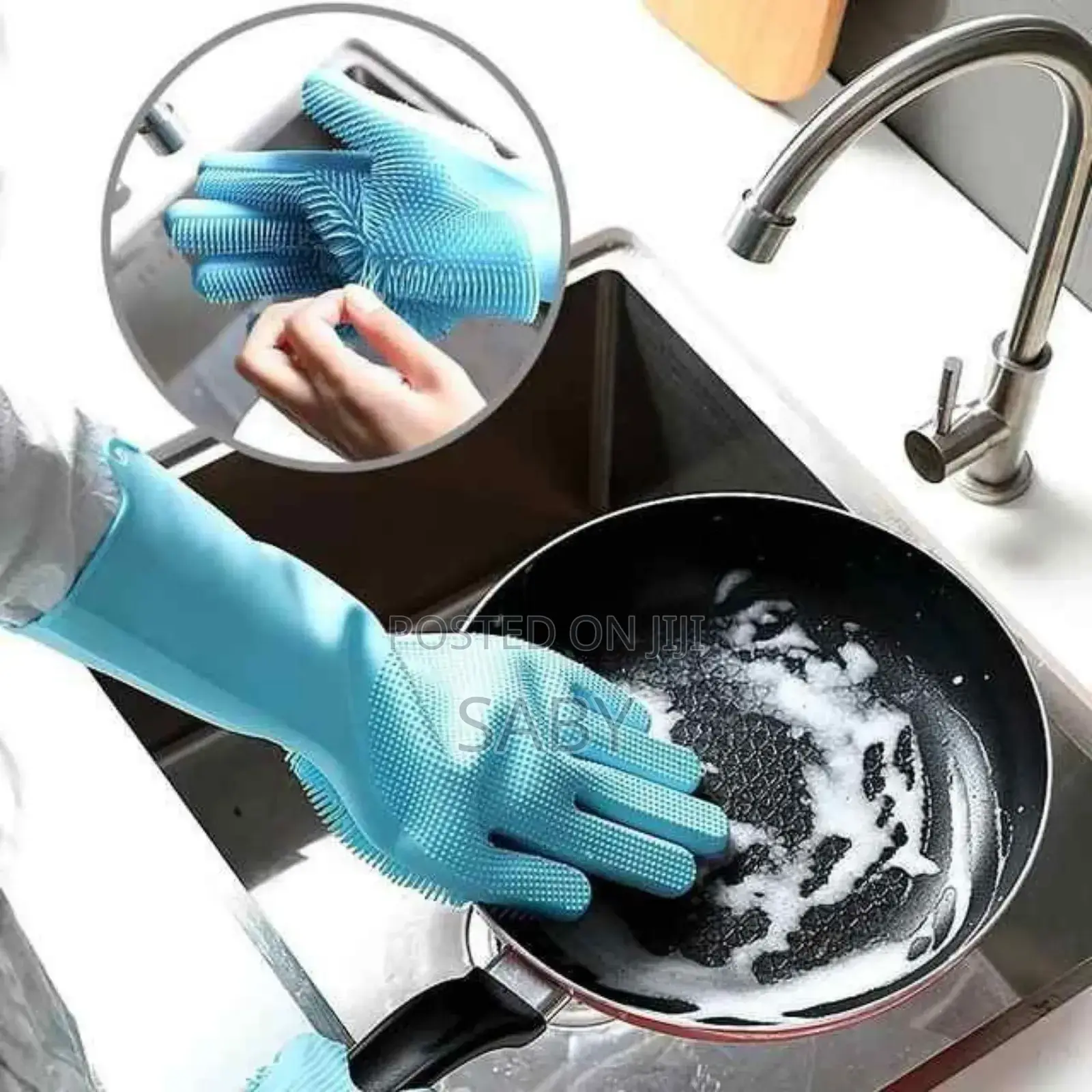 2pc Magic Silicone Dish Washing Gloves