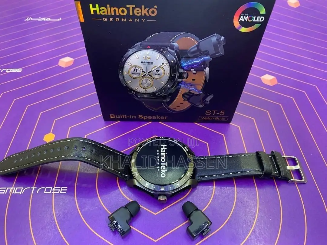 Hainoteko St5 አዲስ የ2024 ዘመናዊ ስማርት ሰአት