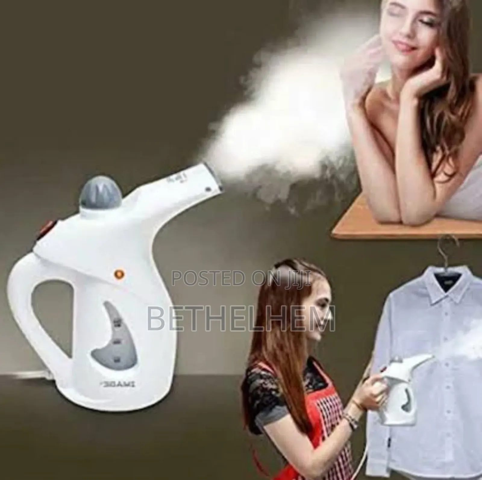 የልብስ ስቲመር መተኮሻ እና ለፊት እንደ ስቲመር ሁለት አገልግሎት ያለዉ