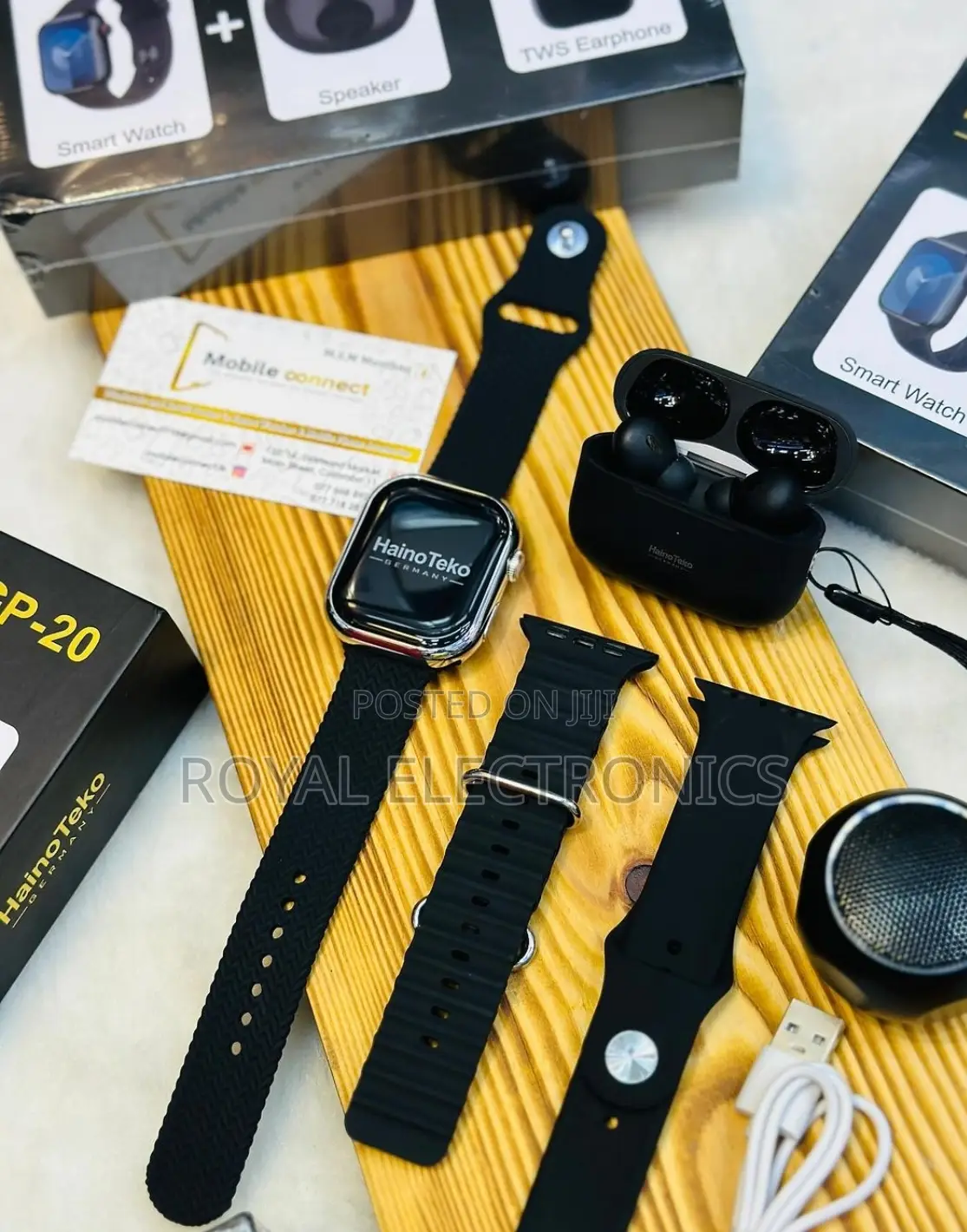 HainotekoGermany Smart Watch With Airpods + Mini Speaker