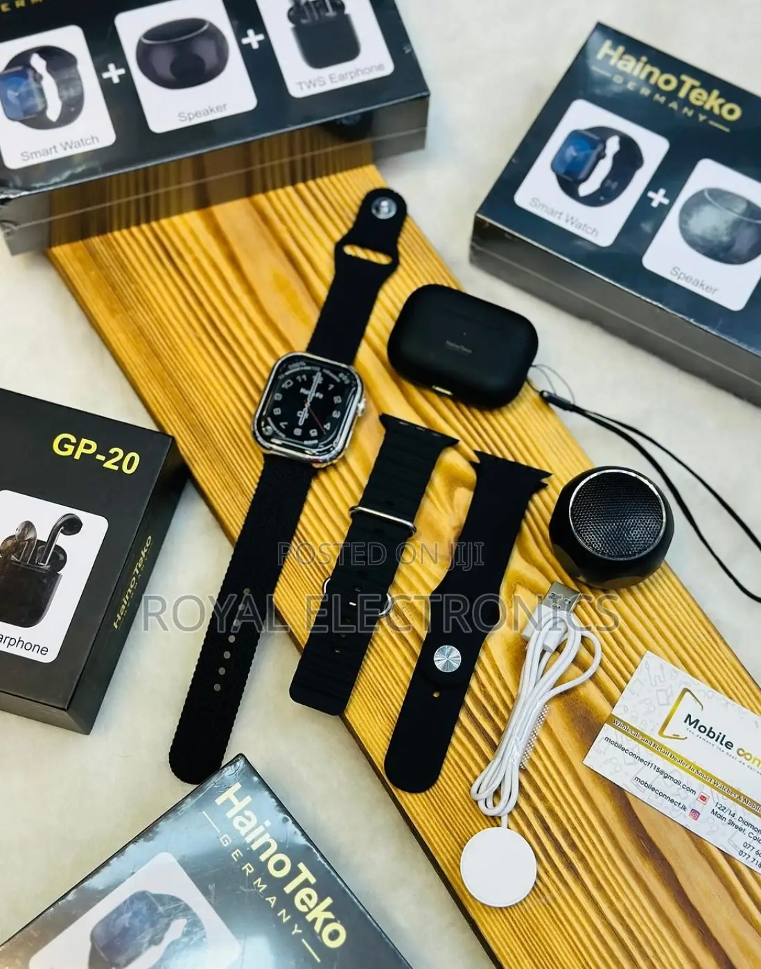 HainotekoGermany Smart Watch With Airpods + Mini Speaker
