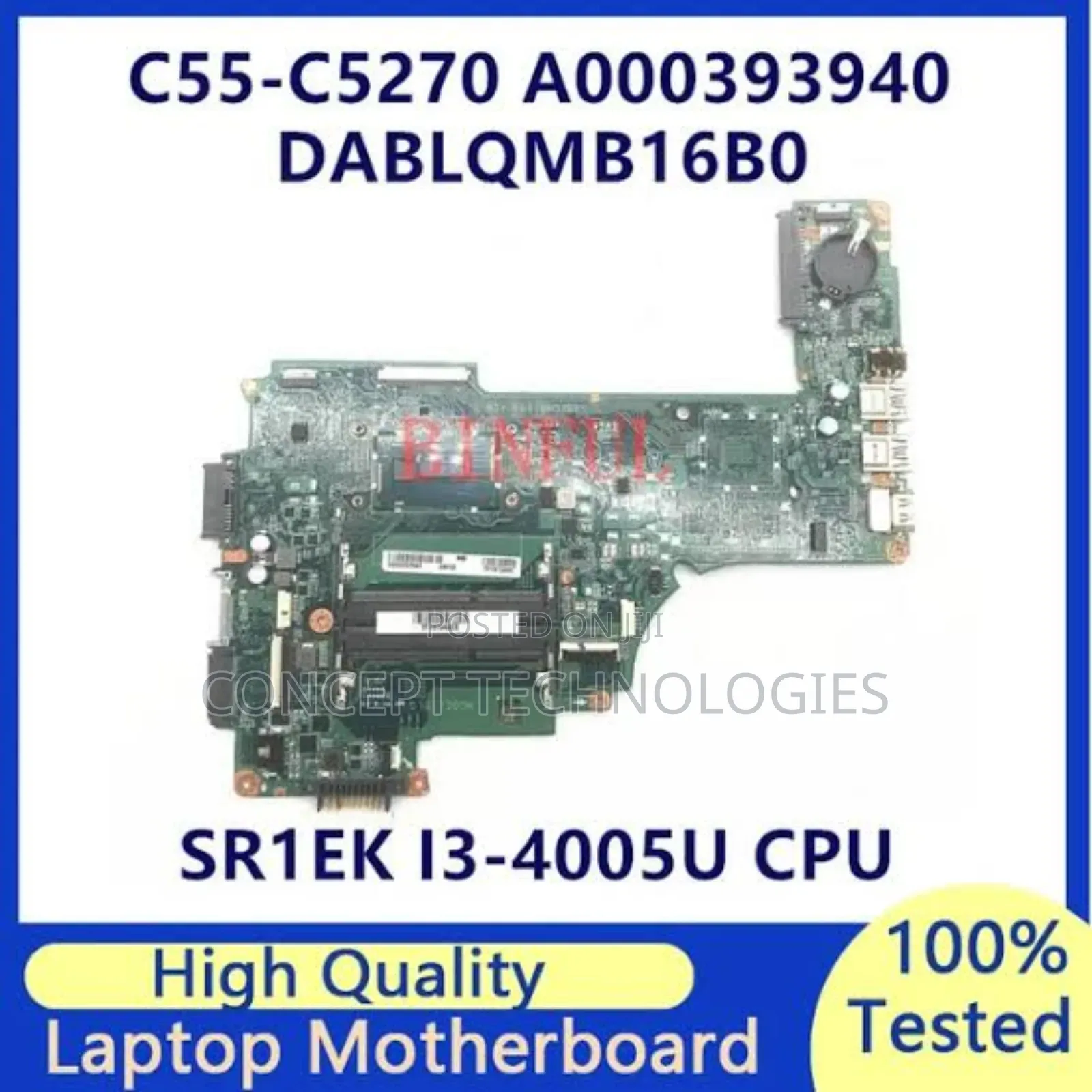 Toshiba 15inch C55c Model Core I5 Laptop Motherboard