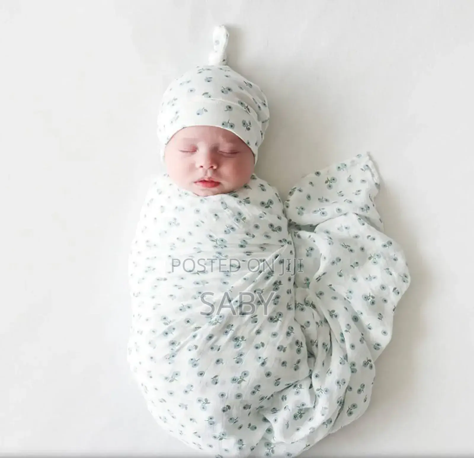 Baby Kids Swaddle and Hat or Headband