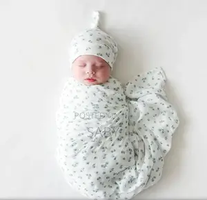 Photo - Baby Kids Swaddle and Hat or Headband