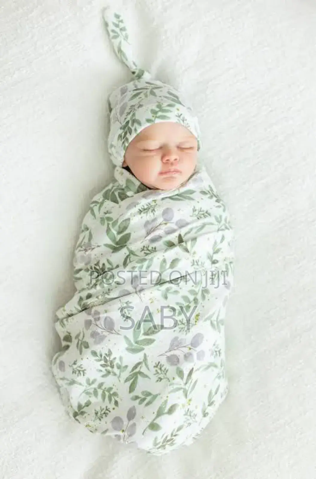 Baby Kids Swaddle and Hat or Headband