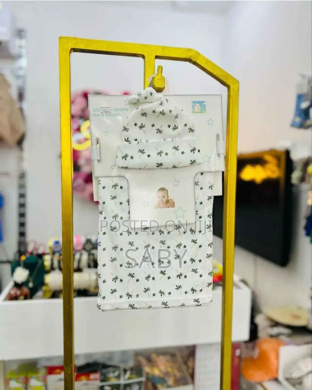 Baby Kids Swaddle and Hat or Headband