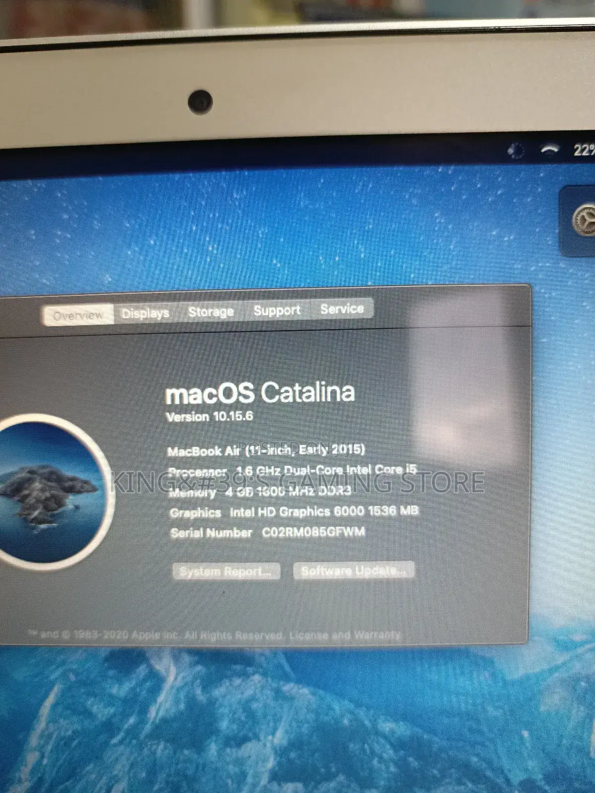 New Laptop Apple MacBook Air 2015 4GB Intel Core I5 SSD 128GB
