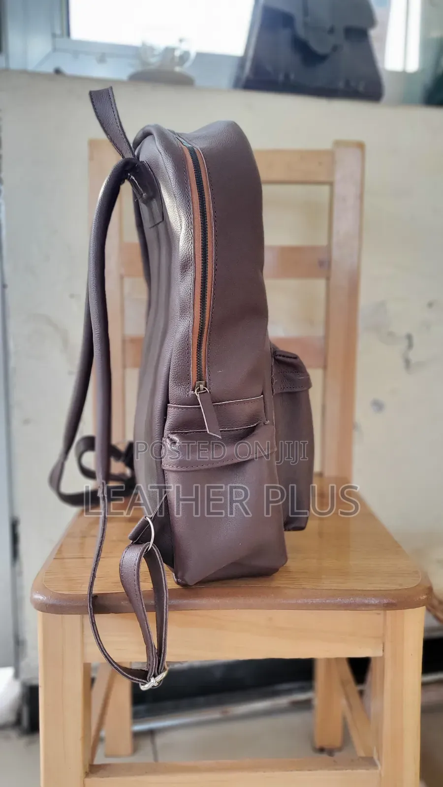 Leather Back Pack Laptop Bag