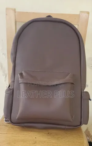Photo - Leather Back Pack Laptop Bag