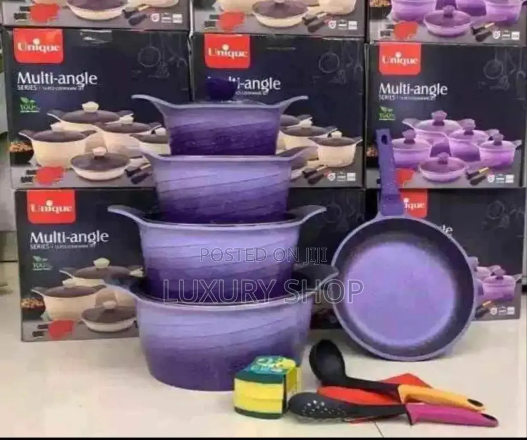 1unique Coated 15 Piece Casserole Cookware Set
