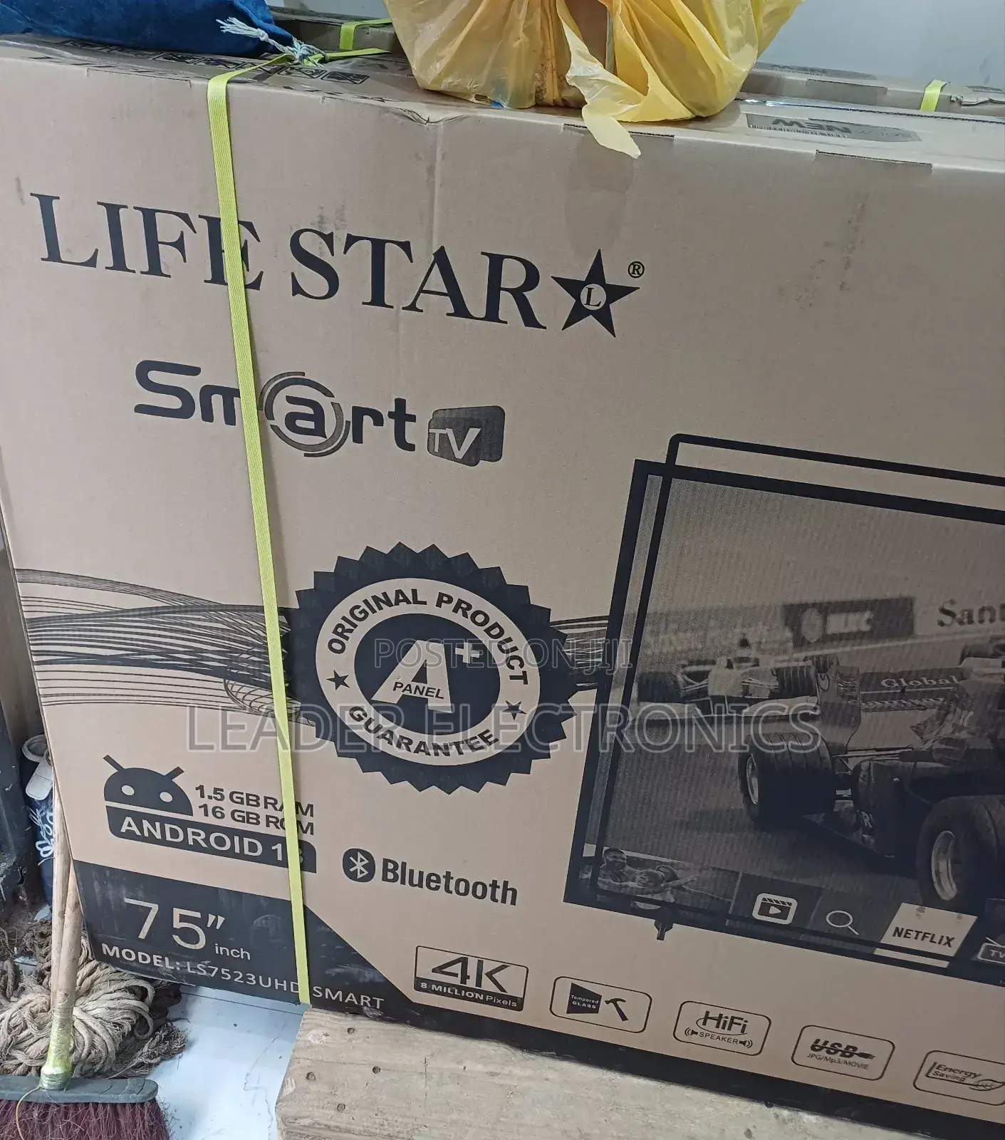 Lifestar Tv 75 Inch Smart Android Tv 4 K UHD