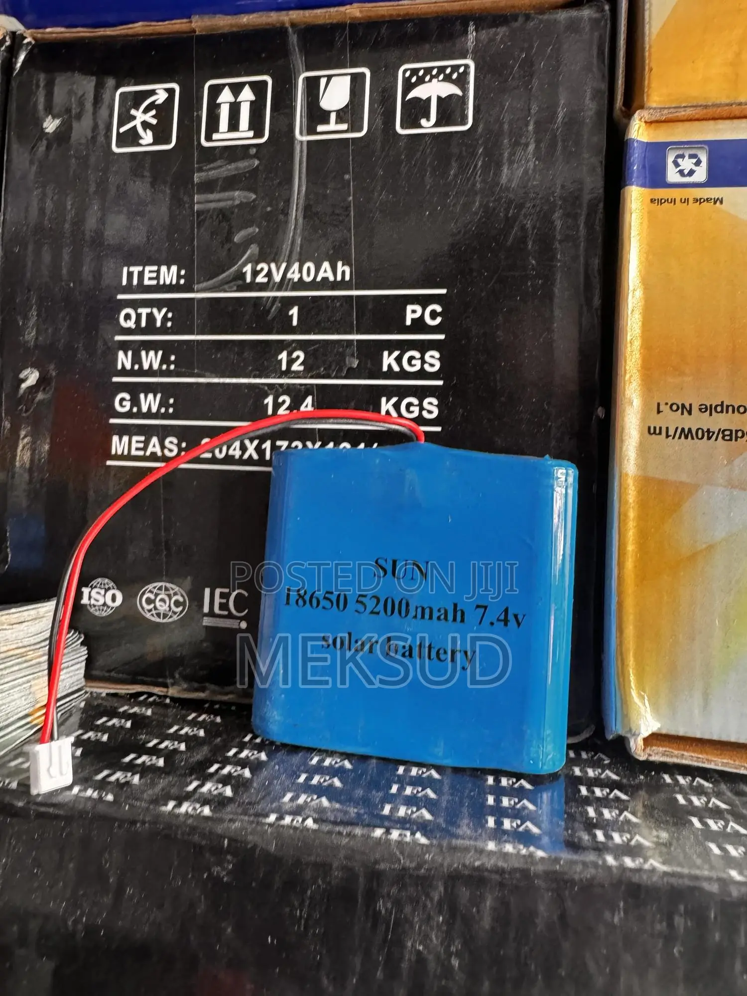 Battri Lityme 7.4 v 5200ah