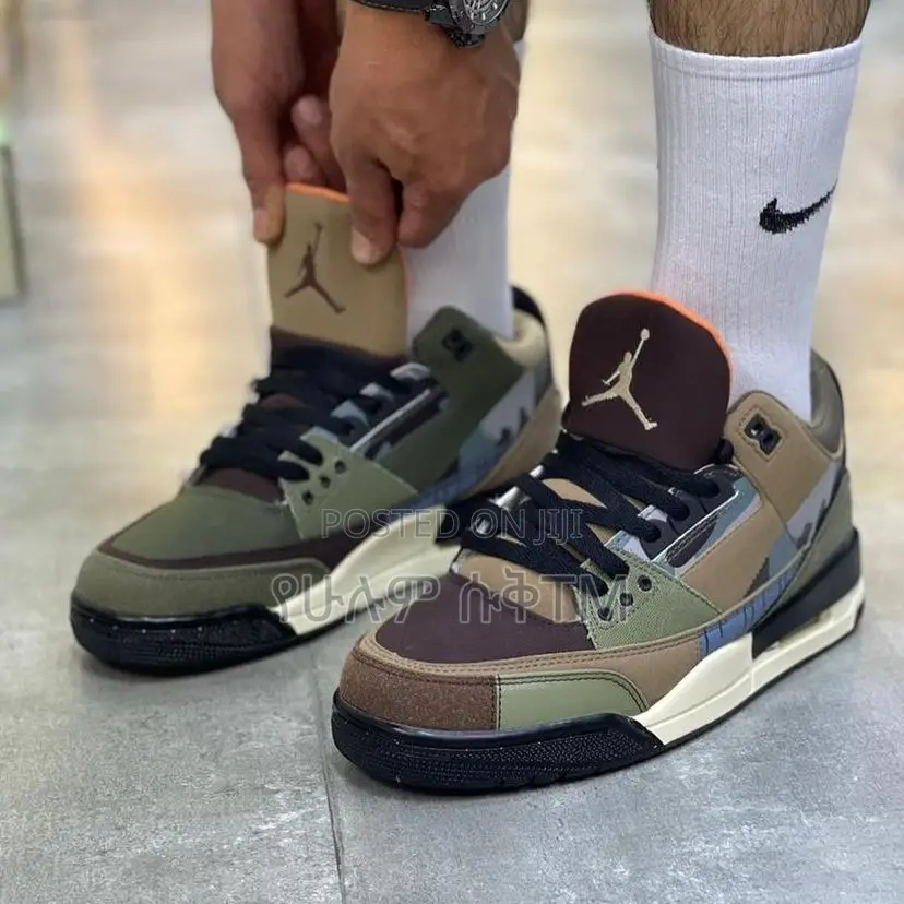 Original Air Jordan 3 Retro ‘Patchwork Camo’ Shoes