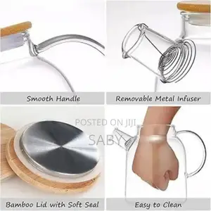 Photo - 1.8 Litter Heat Resistance Glass Tea Pot