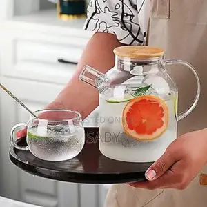 1.8 Litter Heat Resistance Glass Tea Pot