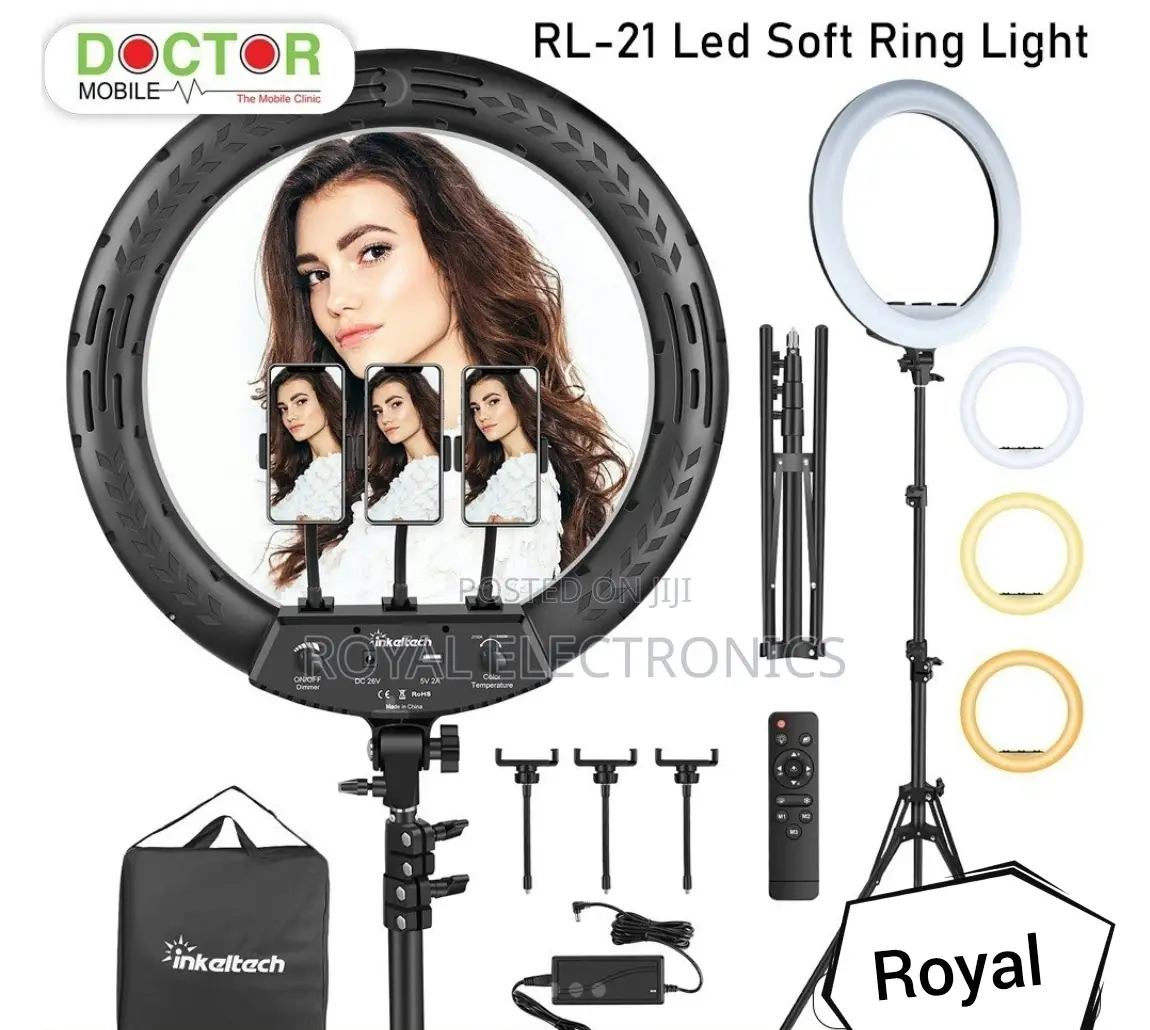 Ring Light - 21 Inch 60 W Dimmable Led With 2.1 Meter Stand