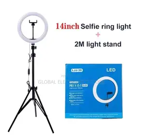 Photo - 14 Inch LJJ-36 Ring Light Kit With 2 Meter Stand