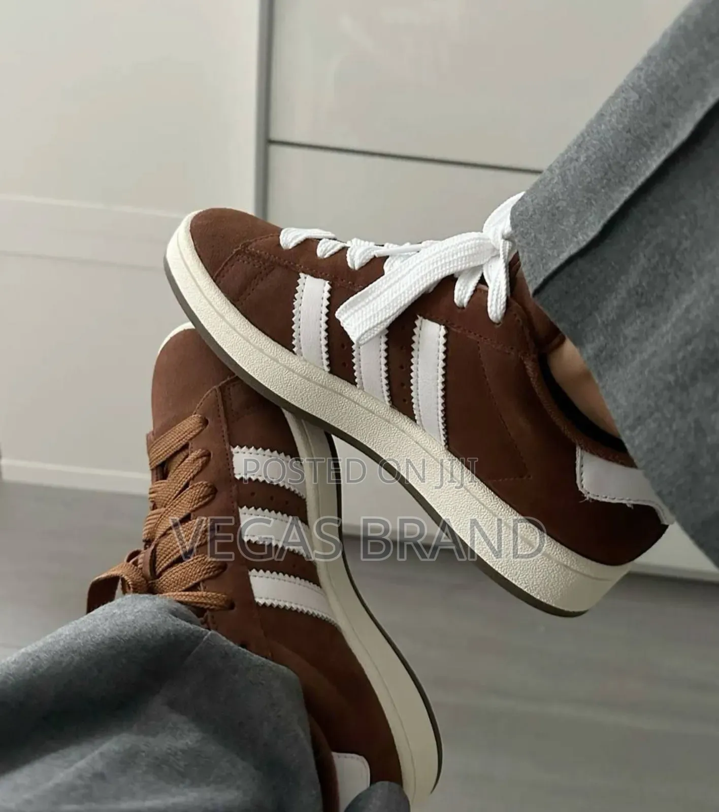 Adidas Cumpas00s Brown White Stripe Master Quality Shoes