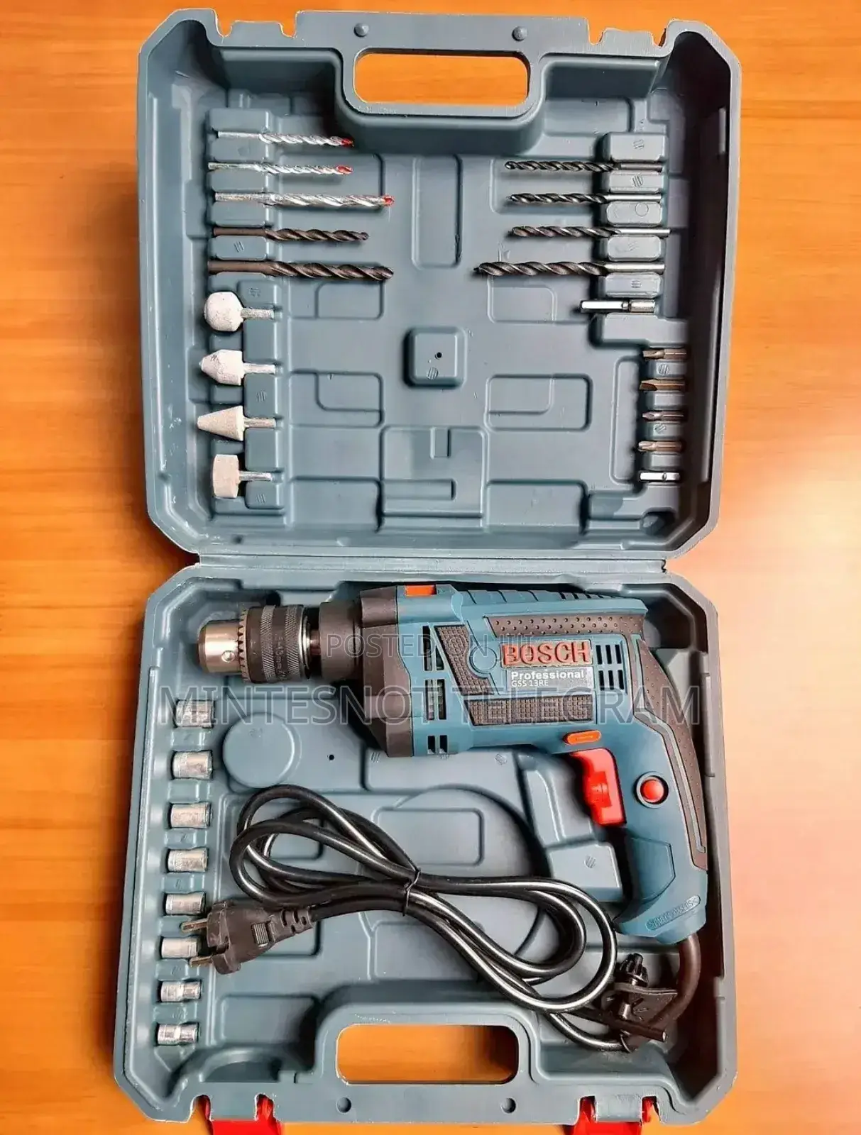 Bosch and Makita Impact Drill With Accessories