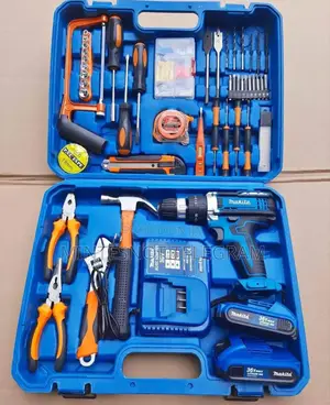 Drill With Accessories Chargeable Bosch Makita