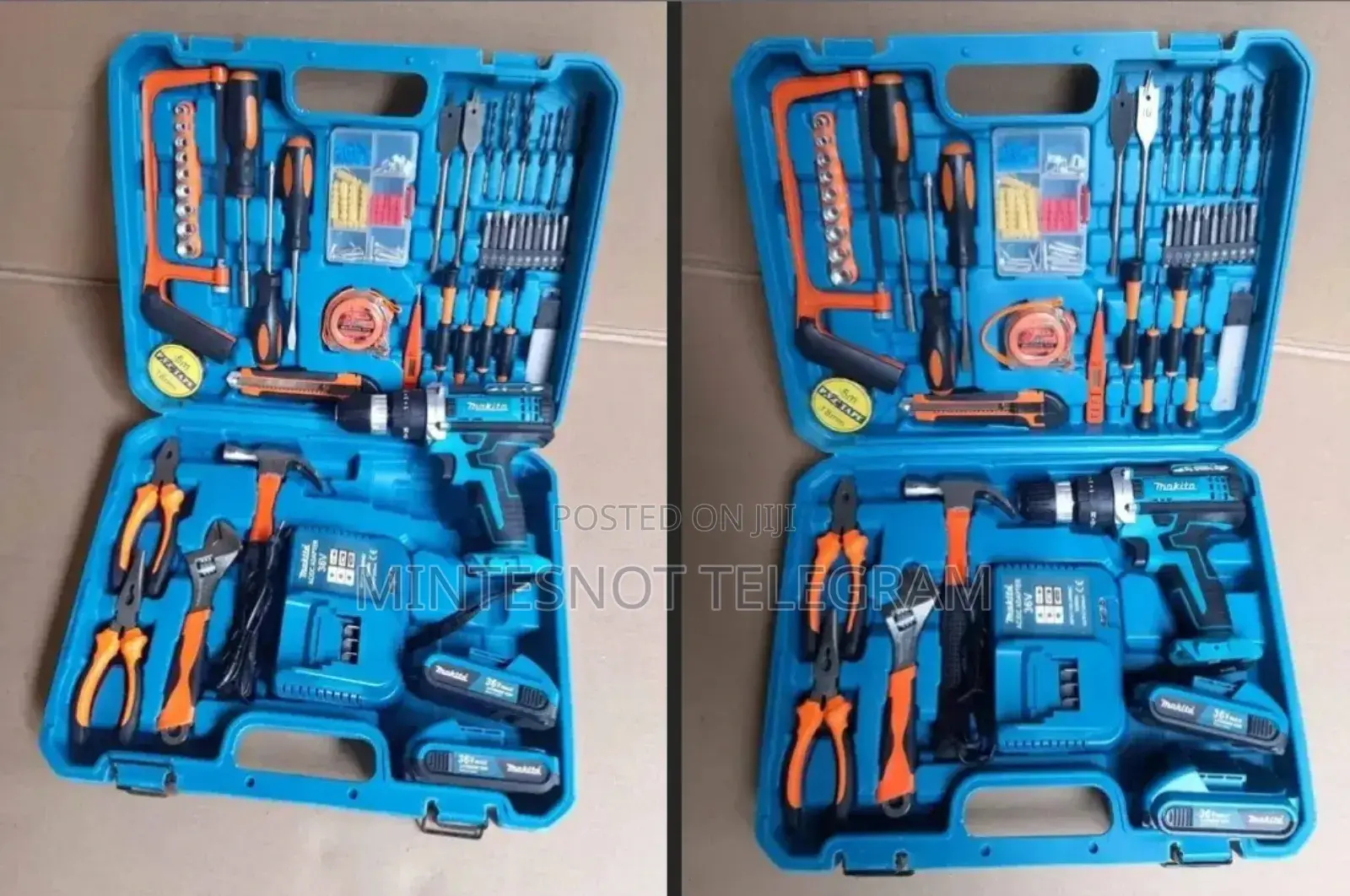 Chargeable Drill With Accessories 48v Makita Bosch