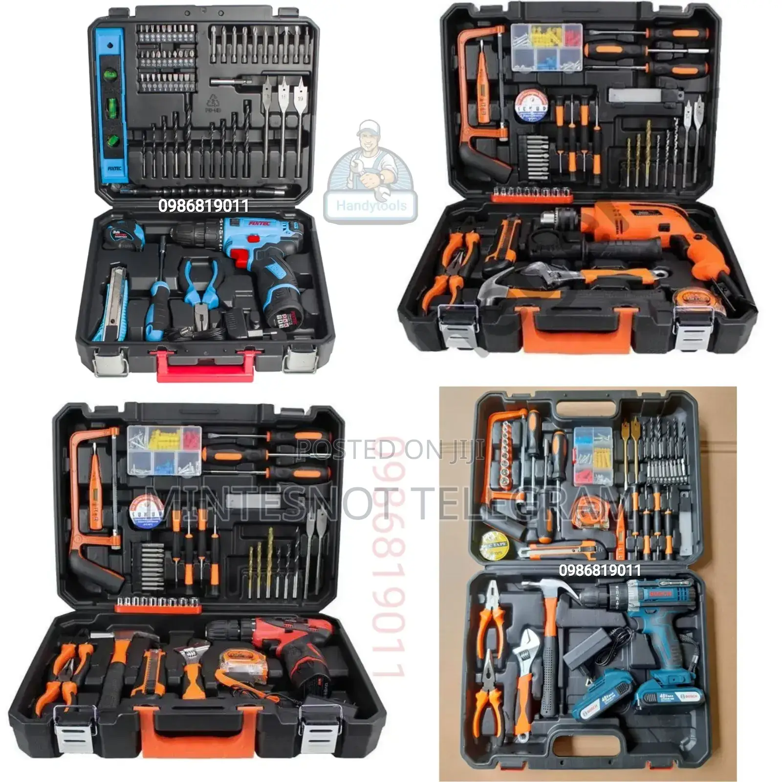 Tools Box Toolset With 48v Drill