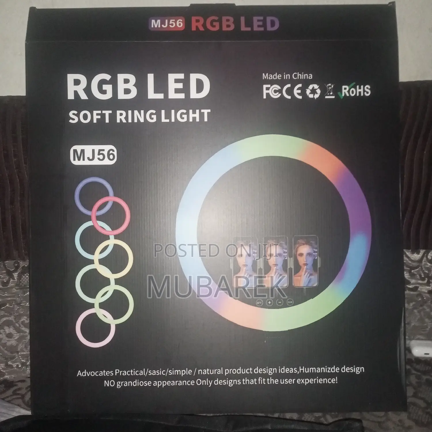 22 Inch RGB Soft Ring Light for Photography